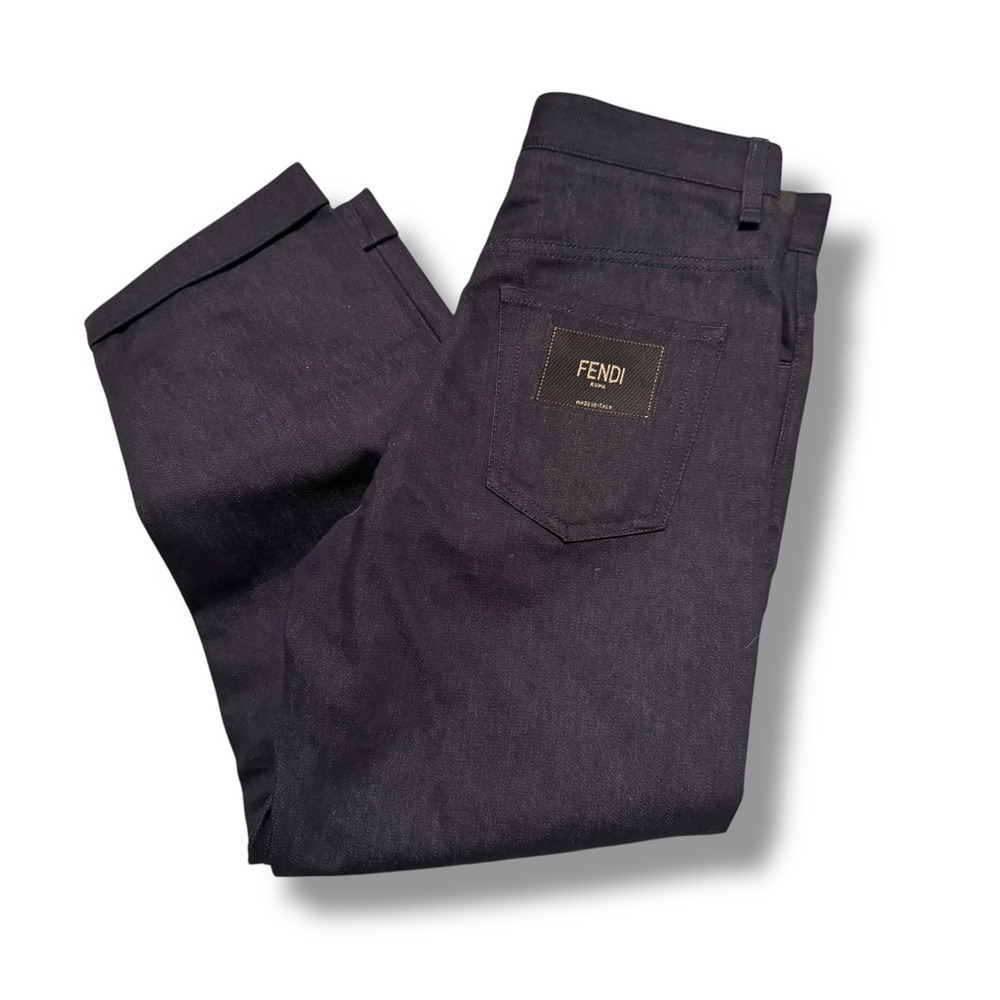 FENDI High Waist Cropped Carrot Jeans – Size 30/34 – NWT